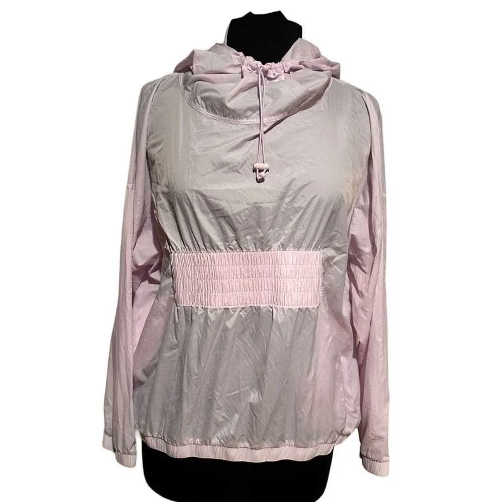 Athleta Super Lightweight‎ Anorak Windbreaker – Cotton Candy Pink, Size M